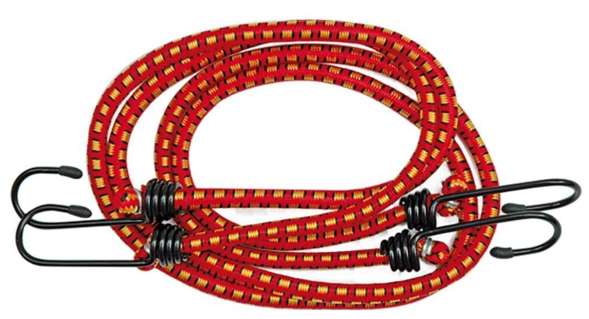 Ultimate Speed Elastic bungee cords, 65 and 45 cm, blue and red, set of 4