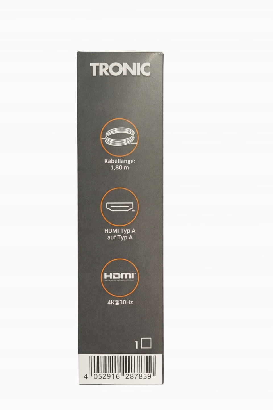 TRONIC HDMI cable 1.8 m 4K 30Hz High Speed ​​Type AA Ethernet