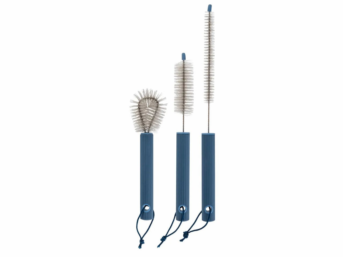 Livarno Home Set of 3 spiral brushes for cleaning bottles and jars