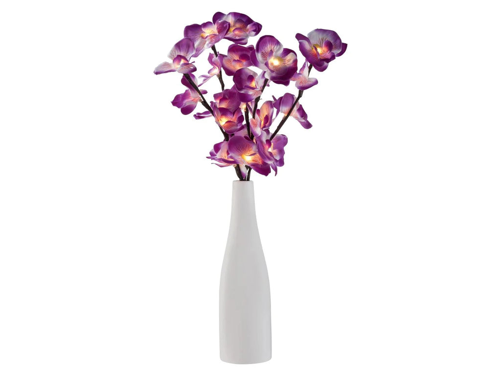 LIVARNO® Decorative vase with LED Orchid branches