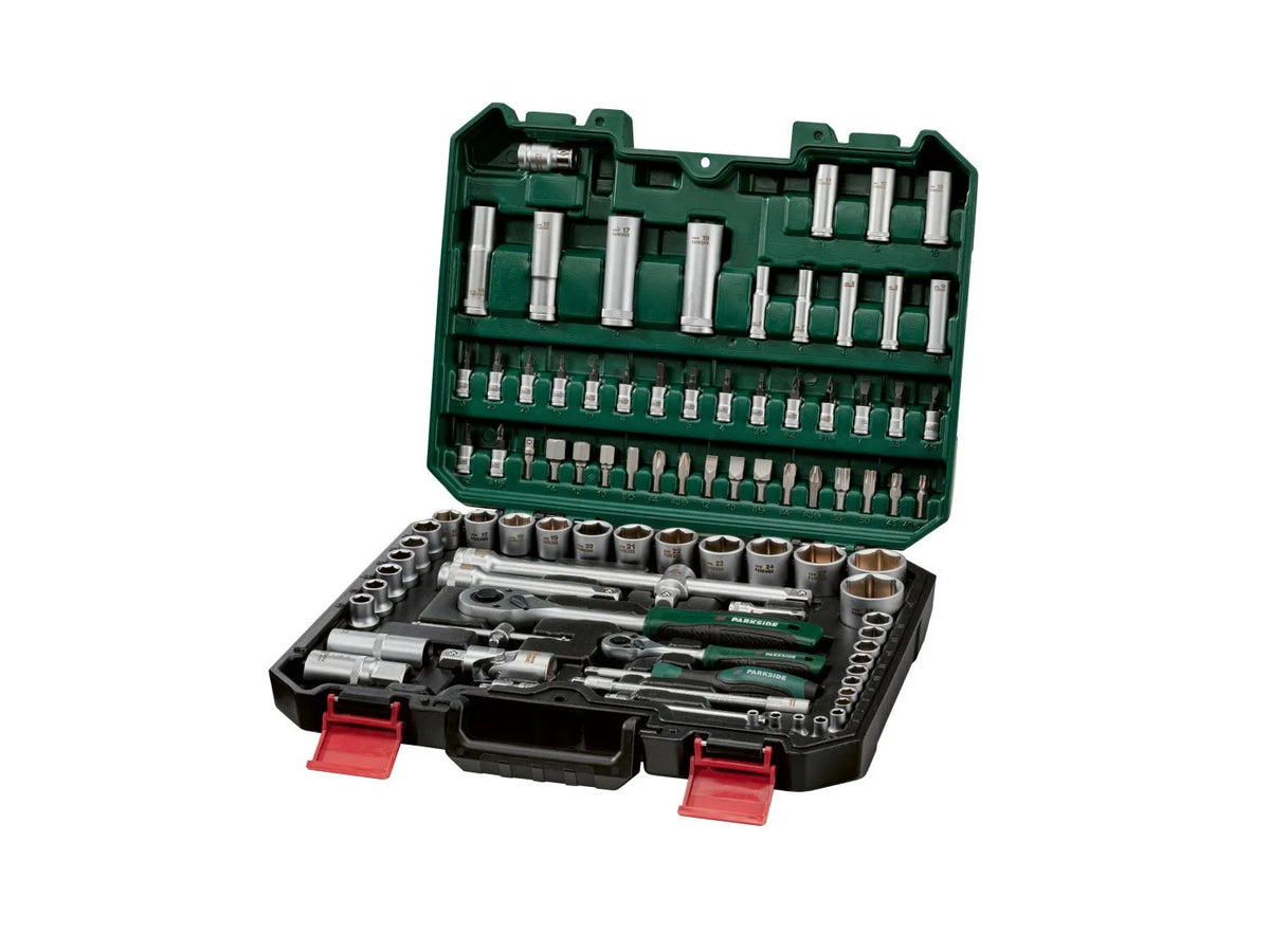 PARKSIDE® Socket wrench tool box set, 94 pieces