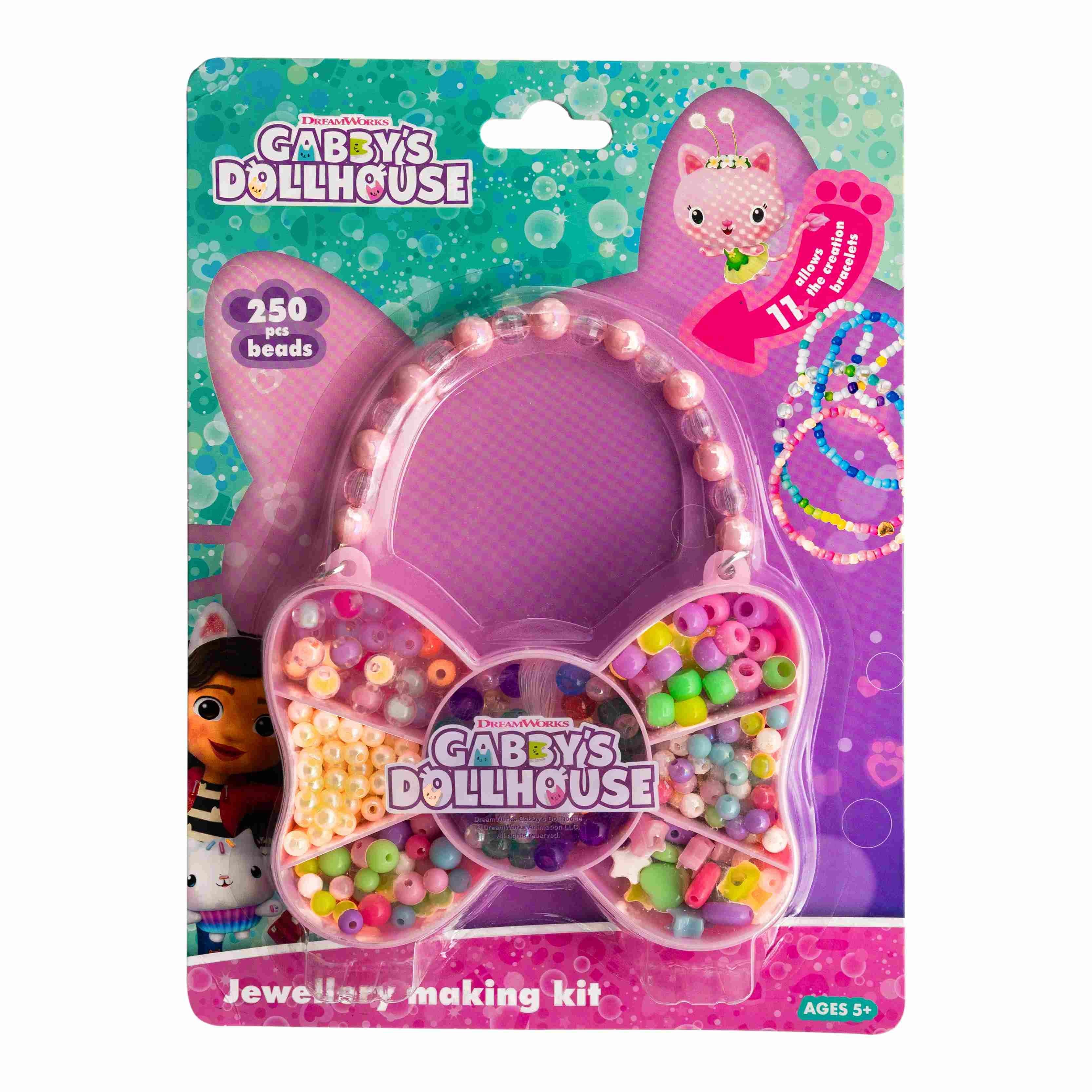 Gabby's Dollhouse Butterfly Bead Set 250 pcs.