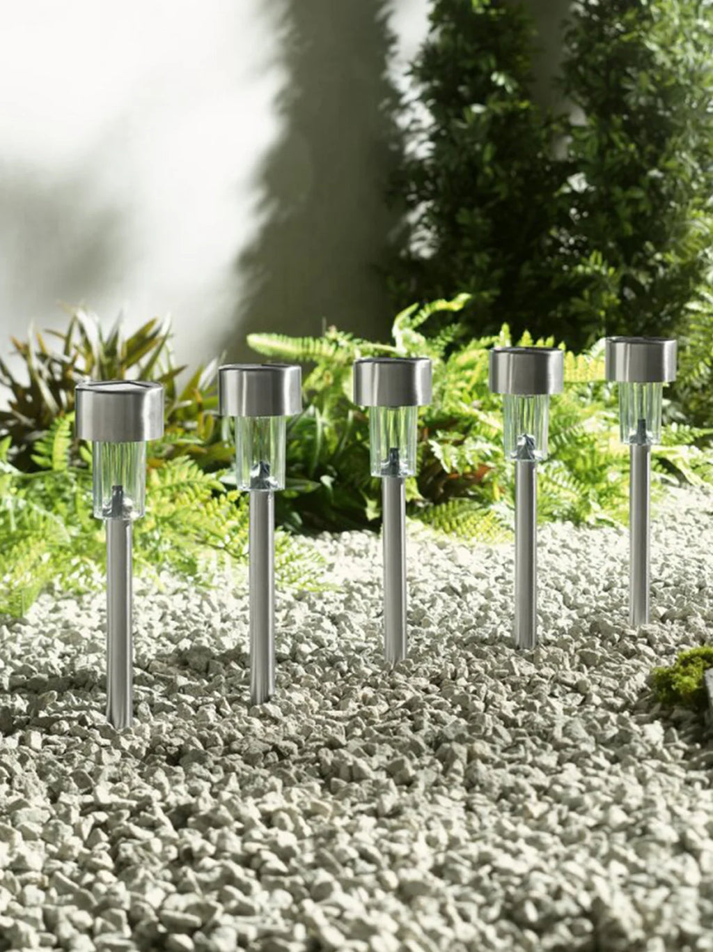 LIVARNO LED pack of 5 solar lamps - White Light