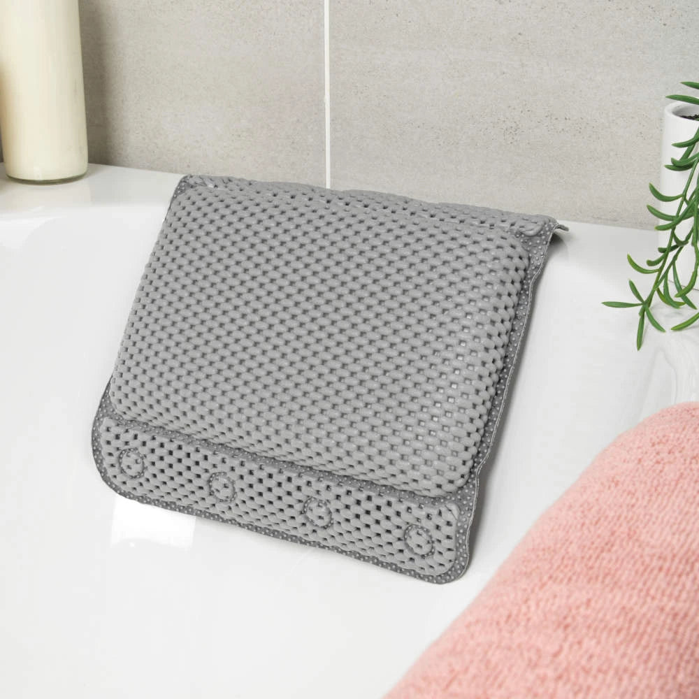 Beldray Anti Bacterial treated Bath Pillow - Grey