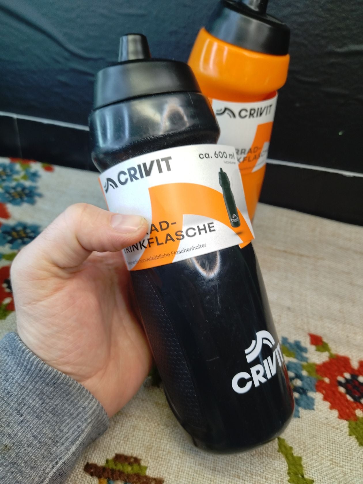 CRIVIT 600 ml Water bottle - Black