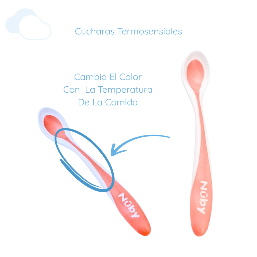 Nuby Baby Hot Safe Spoons 2 Pack