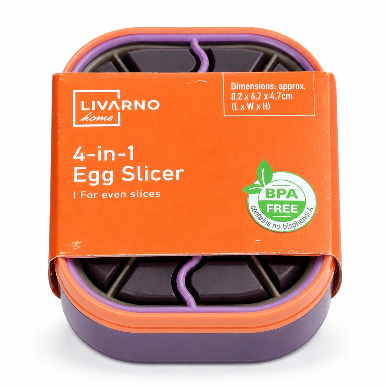 Livarno 4-in-1 Egg Slicer, 4 Colored Pieces