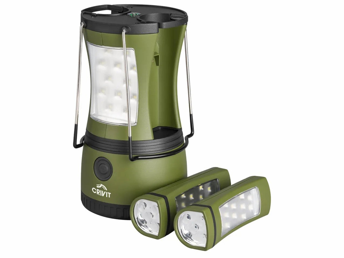 CRIVIT 2-in-1 Camping Lamp (Green)