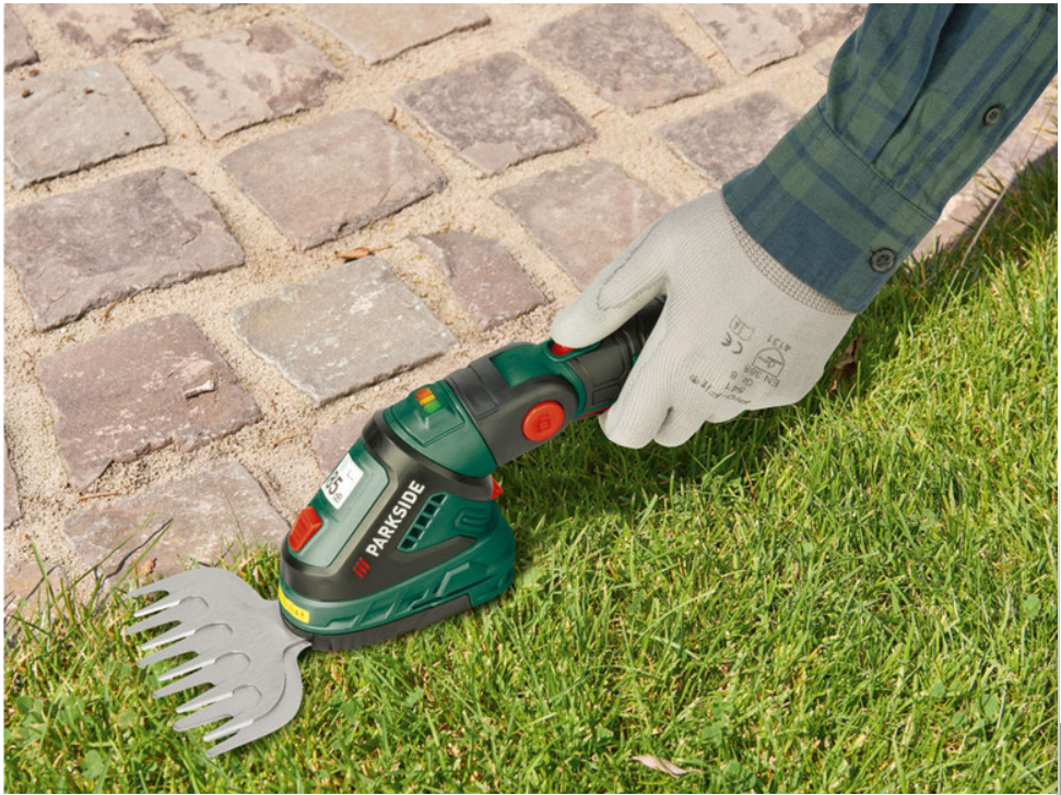Parkside 2-in-1 cordless grass and shrub shears