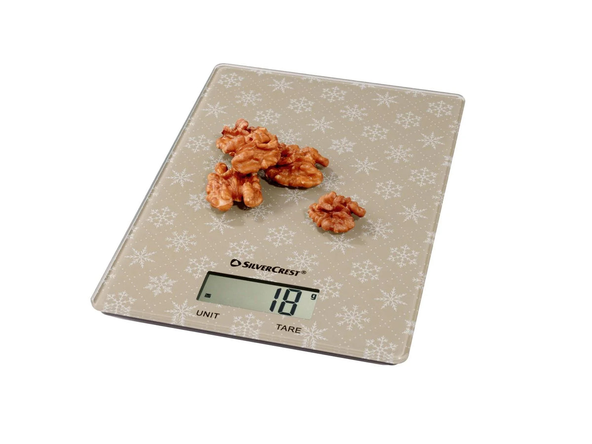 SILVERCREST® Digital kitchen scale - Snow pattern