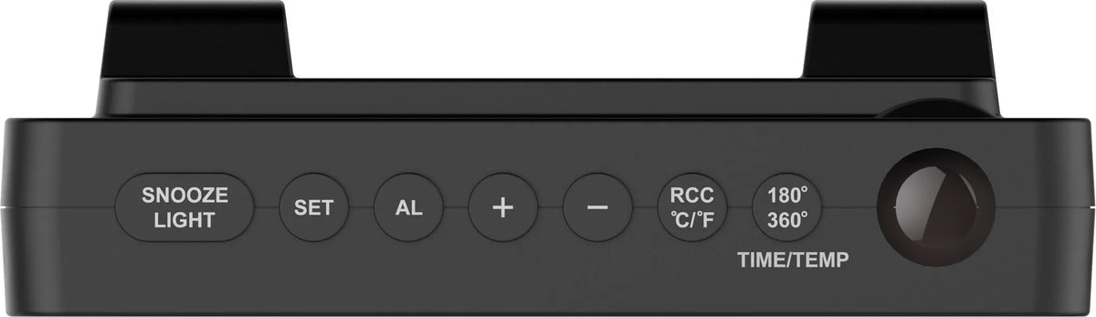 AURIOL Digital radio projection alarm clock with temperature - BLACK