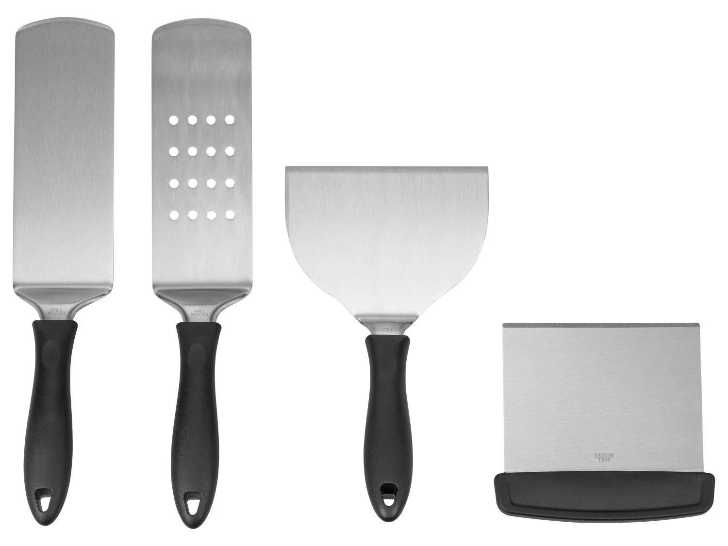 GRILLMEISTER Barbecue spatulas set of 4 pieces with Case