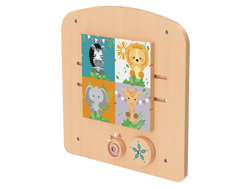 PLAYTIVE Wooden Toys - Puzzle Game (standing or wall mounted)