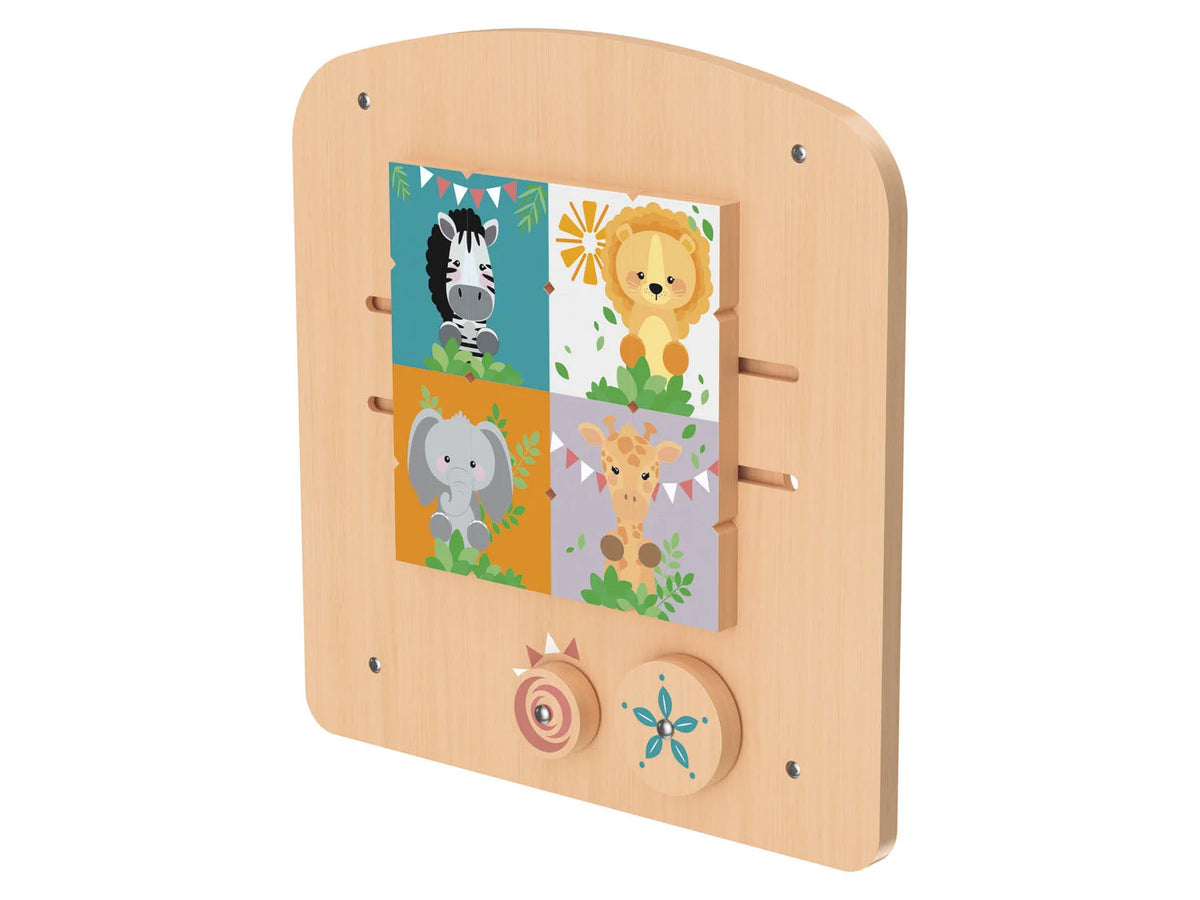 PLAYTIVE Wooden Toys - Puzzle Game (standing or wall mounted)