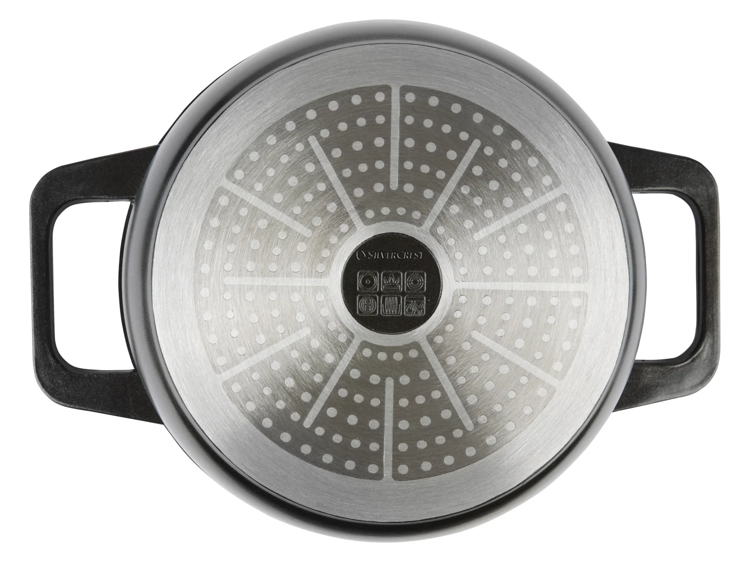 SILVERCREST® Cast aluminum saucepan, Ø 24 cm - BLACK