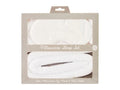 Sleep Set (2 Satin Pillowcases + Eye Mask + Hair Roller) - WHITE