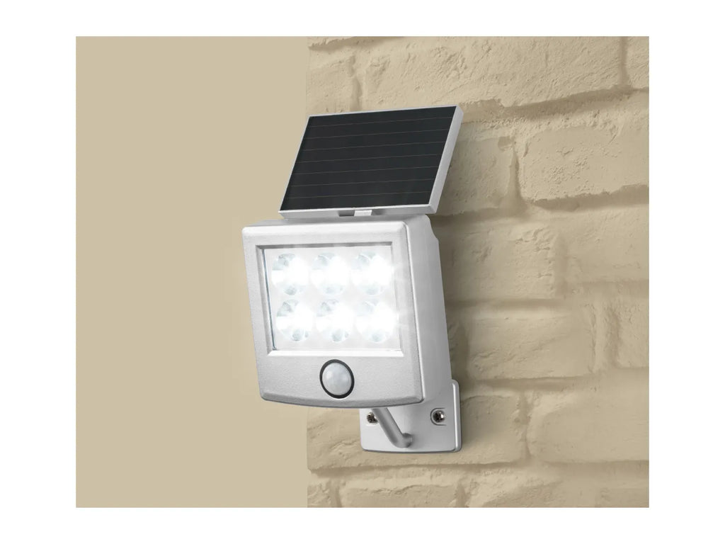 LIVARNO Solar LED Spotlight with Motion Sensor, 6 Bright LEDs, Twilight Sensor