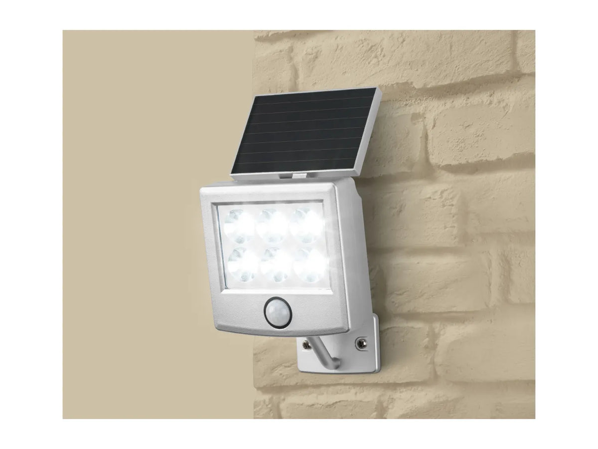 LIVARNO Solar LED Spotlight with Motion Sensor, 6 Bright LEDs, Twilight Sensor