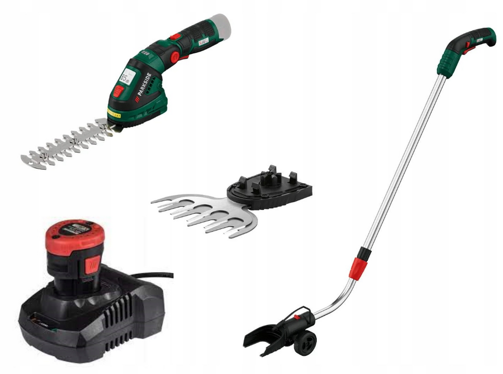 Parkside 2-in-1 cordless grass and shrub shears