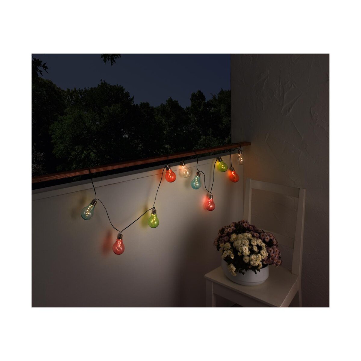 LIVARNO home solar string lights with 50 energy-saving LEDs (multicolored)