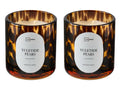 LIVARNO® Scented candle in glass (leopard pattern, 2 pieces)