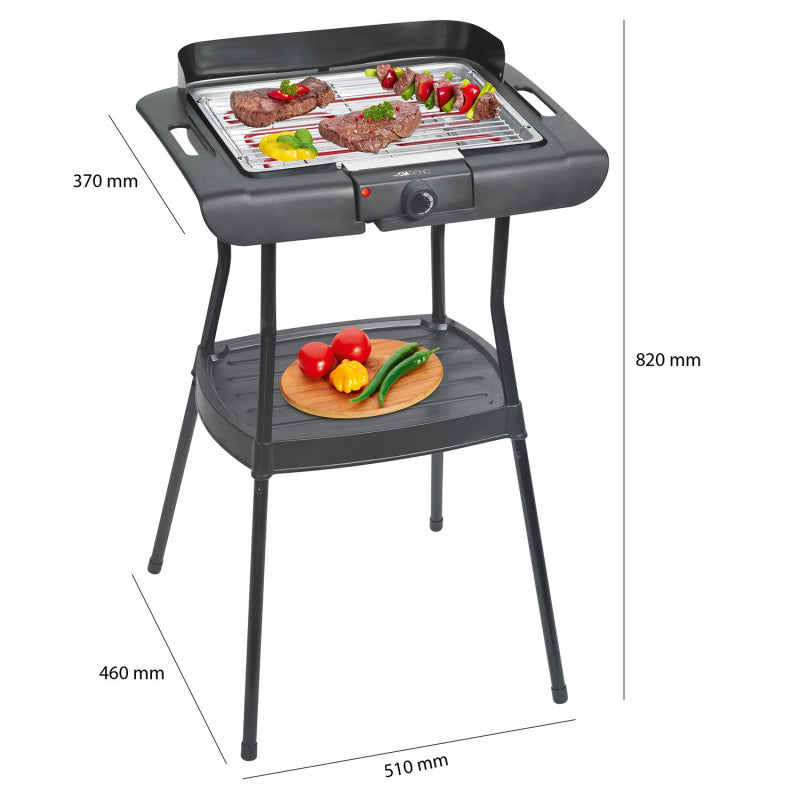 Clatronic Barbecue standing grill BQS 3508 black