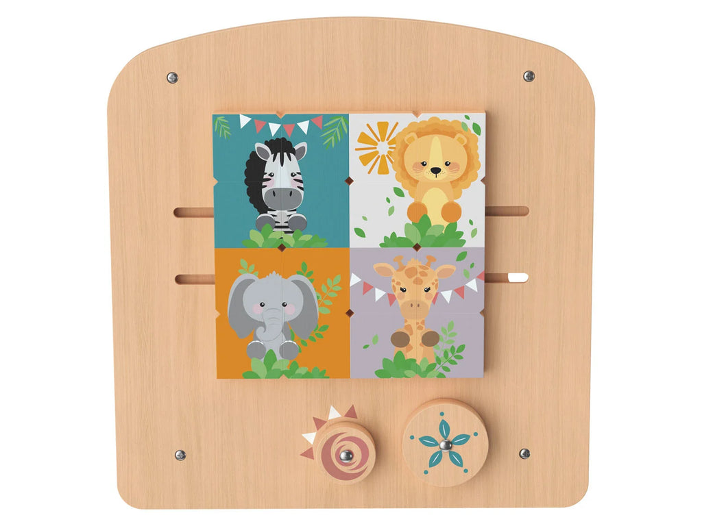PLAYTIVE Wooden Toys - Puzzle Game (standing or wall mounted)