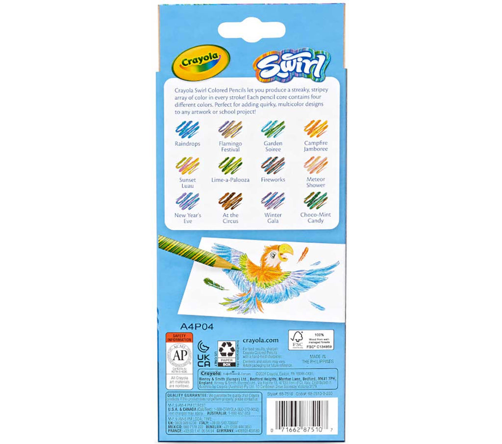 CRAYOLA Swirl Colored Pencils, 12 Count