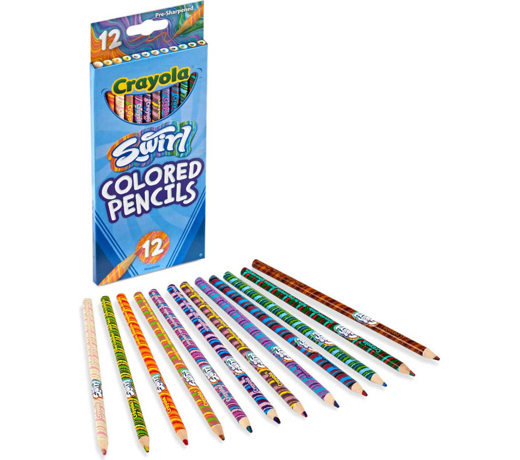 CRAYOLA Swirl Colored Pencils, 12 Count