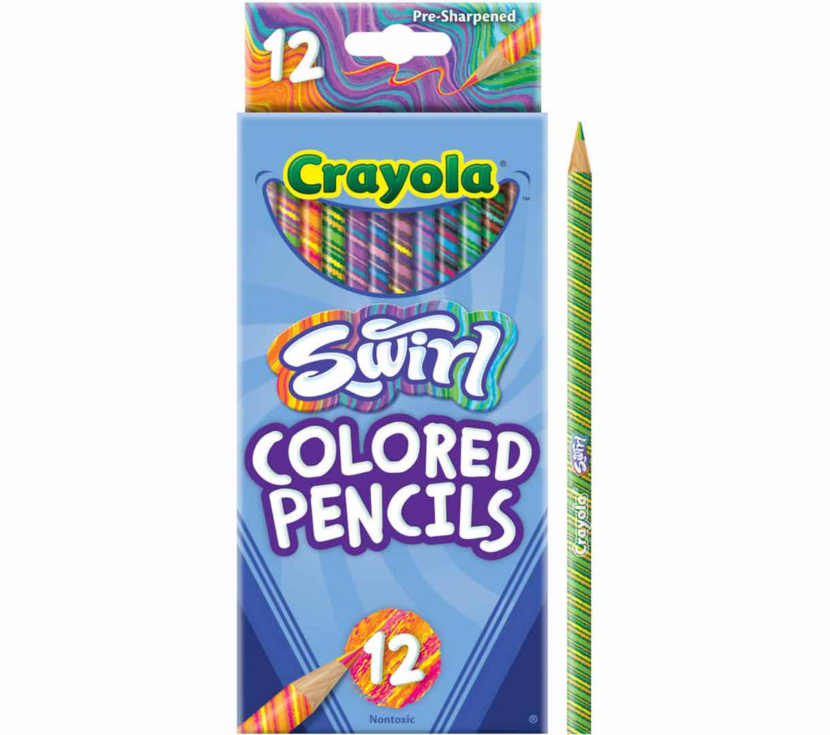CRAYOLA Swirl Colored Pencils, 12 Count