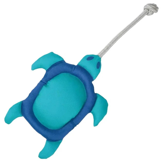 ZOOFARI Dog Toy Turtle with Rope