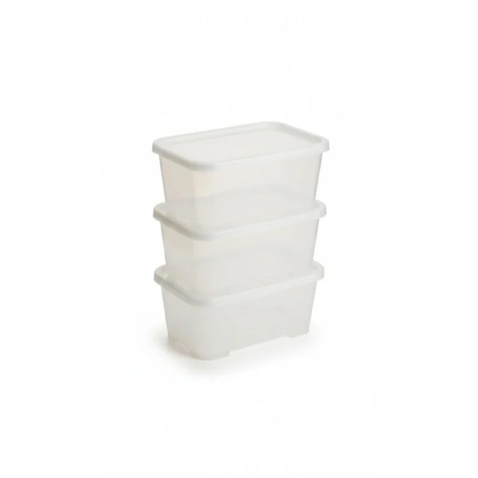 Set of 3 W5 containers with lid, 17x10x8 cm - CHOOSE COLOR