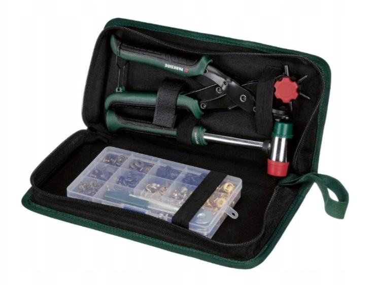 Parkside 358-piece snap and eyelet punching or setting kit