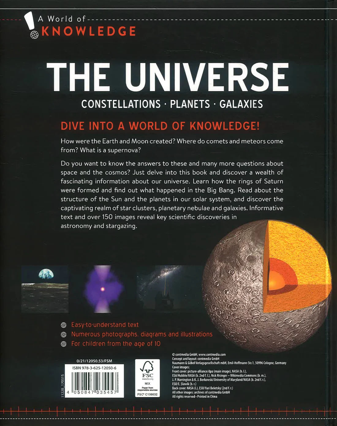 A World Of Knowledge: The Universe Hardcover Book