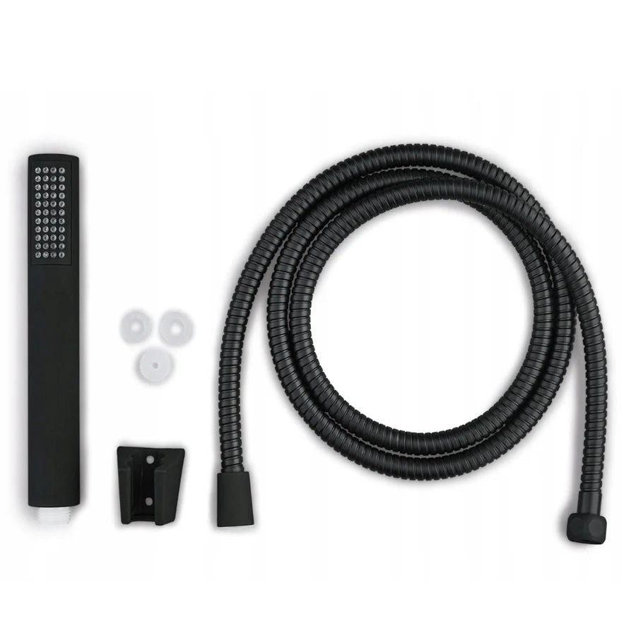 Livarno Home Black Shower Head and 170cm Hose Set