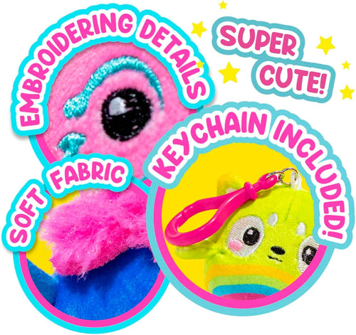 Craze Squishpets Plush Keychain, 6 cm
