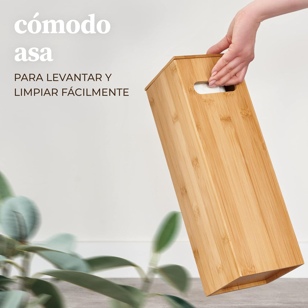 Hennez Bamboo Toilet Paper Storage