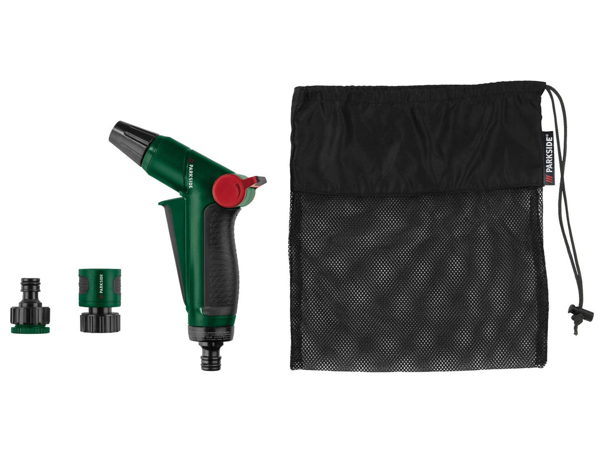 Parkside 5 to 15m Self-Retracting Flexible Garden Hose Display