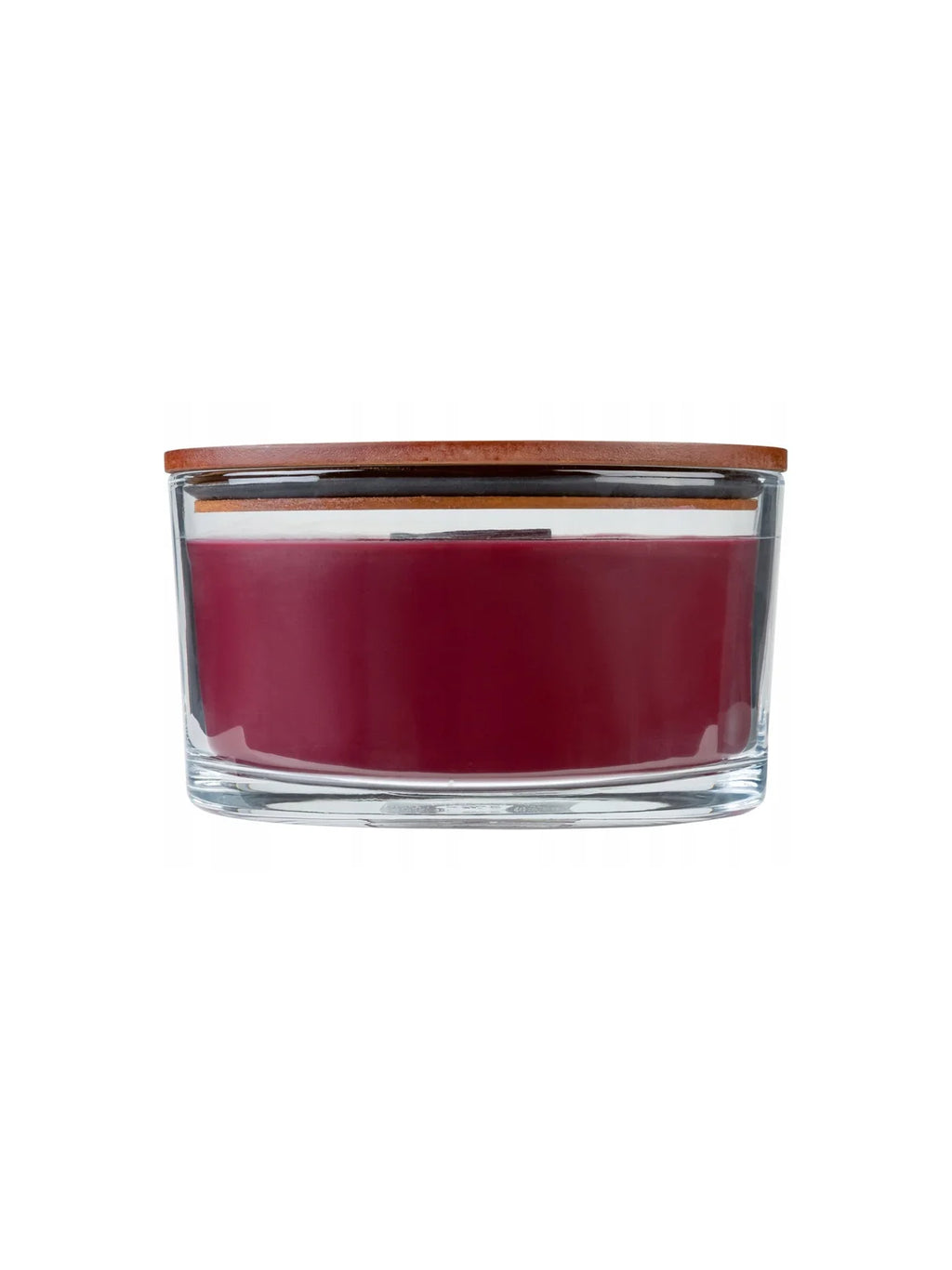 Livarno Forest Cranberry Scented Candle Wooden Wick 38h Premium in Glass Jar