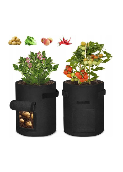 PARKSIDE Potato Planting Bags – Set of 2, Black