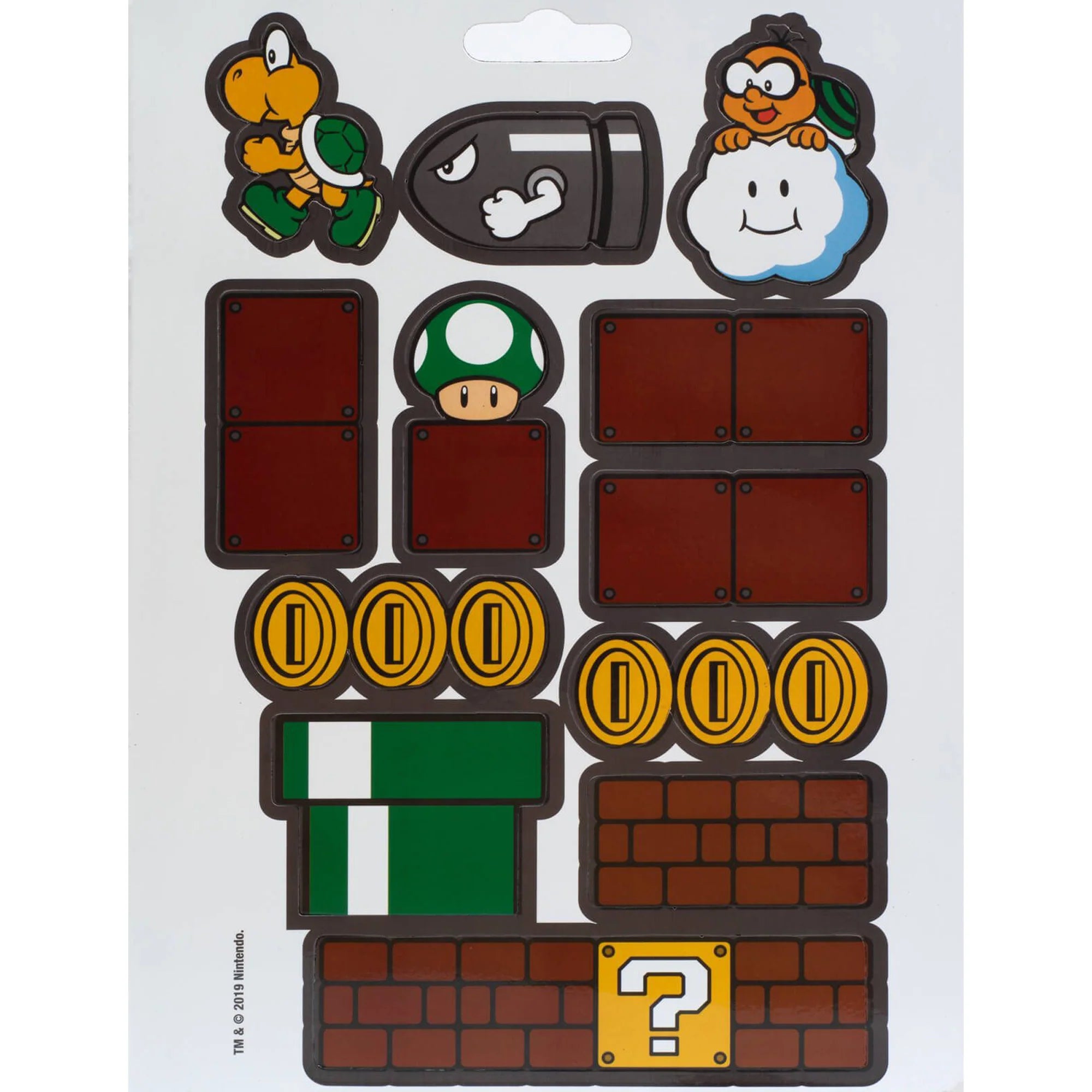 Official Nintendo Super Mario™ Magnet Set Mushroom Kingdom Set