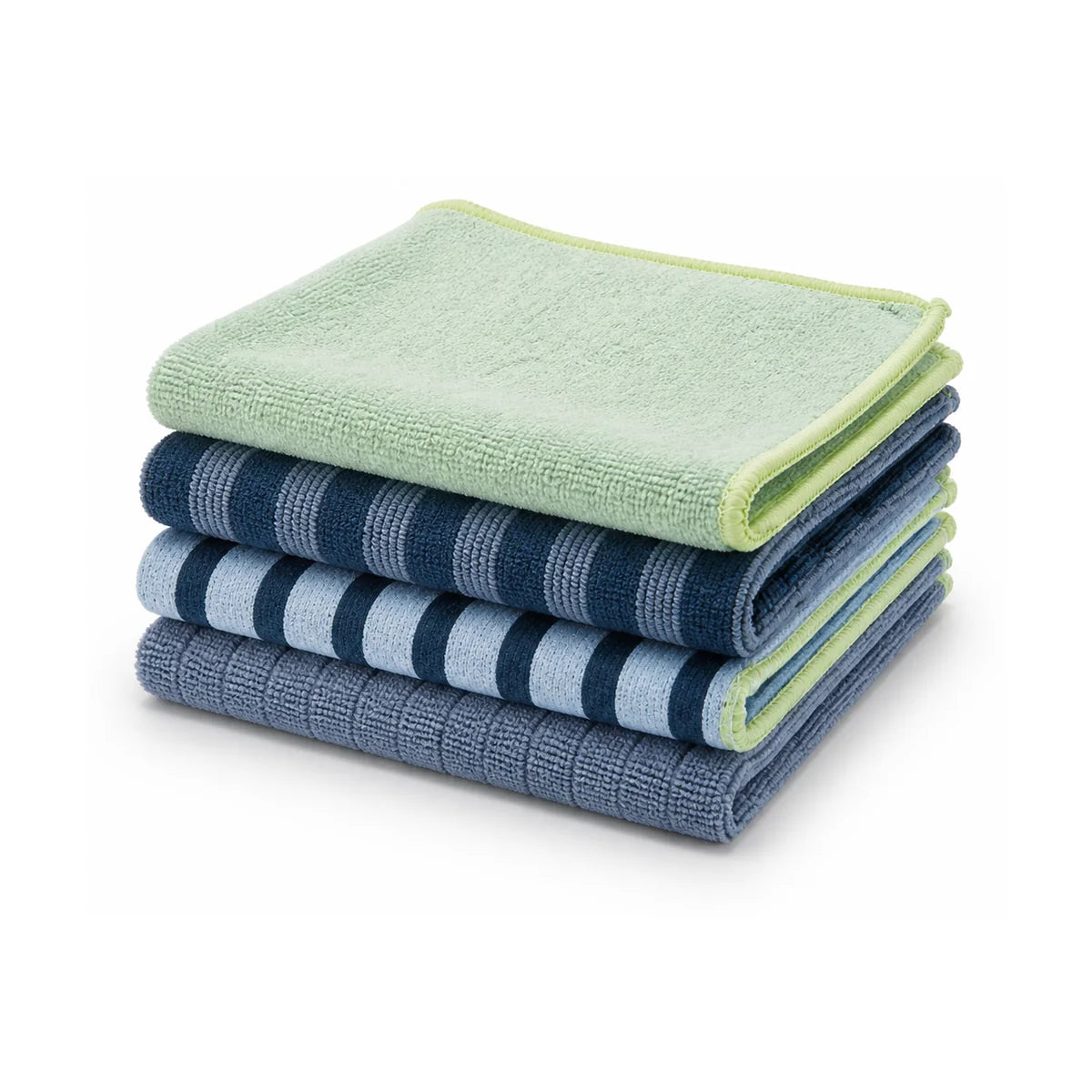 W5 Microfibre Cloths set of 4 - each piece for a purpose (32x32cm)