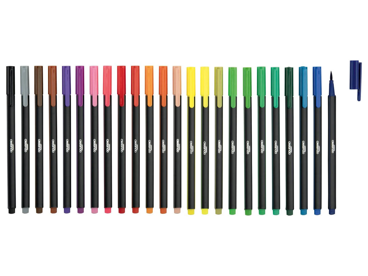 CRELANDO® Burshliner Pens Set of 24 Pieces