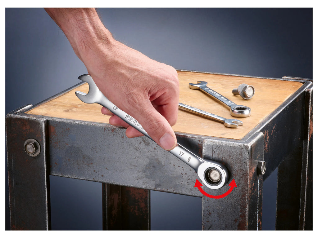 PARKSIDE® Ratchet Ring Wrench Set made of Chrome Vanadium Steel