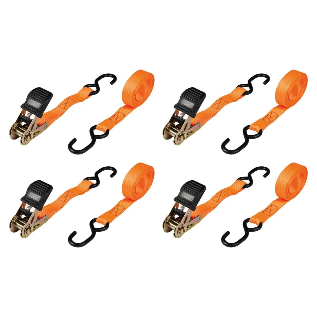 ULTIMATE SPEED® Heavy Duty Ratchet Tensioning Strap Set, 4-piece