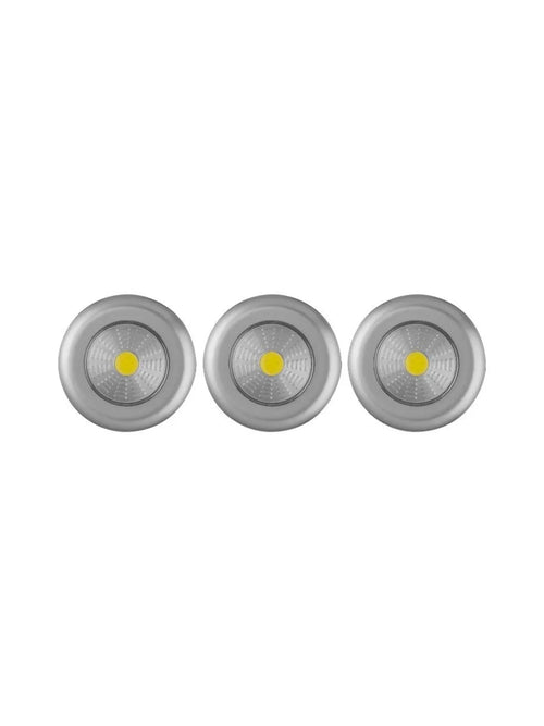 Livarno Home pack of 3 Led Spots For Built-In Wardrobe or Stairs, 9 Alkaline batteries included