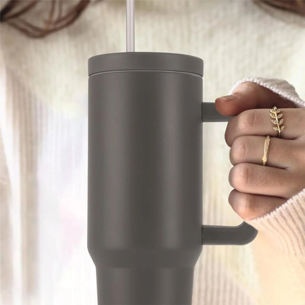 Gourmetmaxx Thermos cup 1.2 l - Dark Grey (6 hours cold/hot)