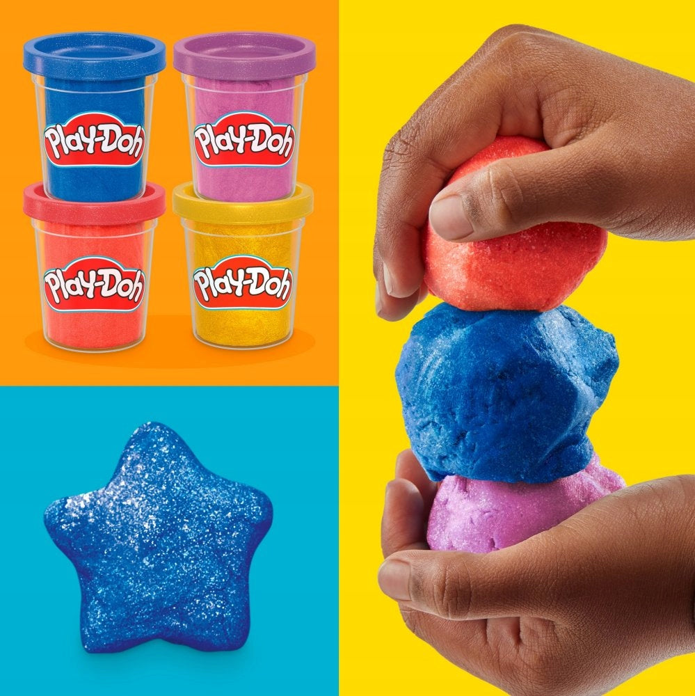 Hasbro Play-Doh 4 Metallic Shine Compound (play doh)