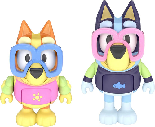 Bluey - Pool Time Bingo 2.5 inch Figures - 2 Pack, Multicolor
