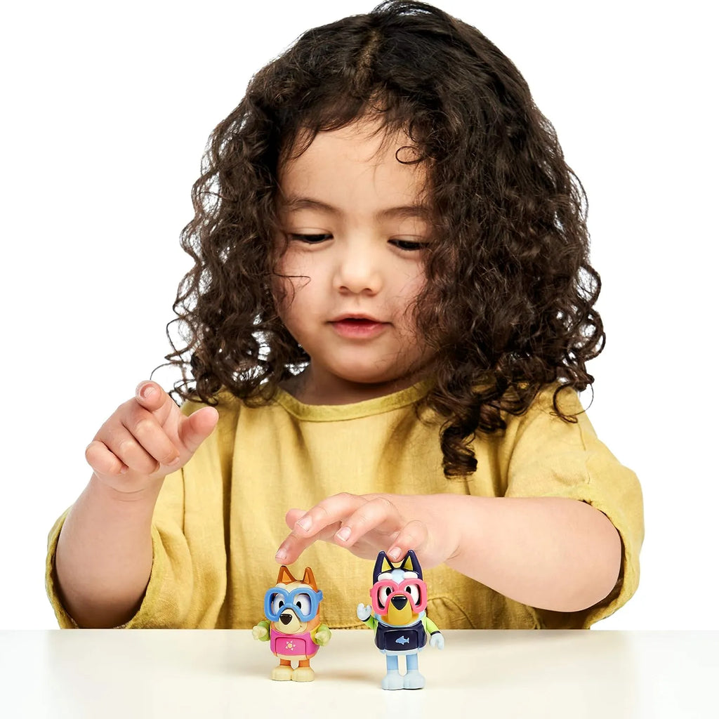 Bluey - Pool Time Bingo 2.5 inch Figures - 2 Pack, Multicolor